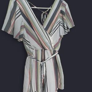 ALTARD STATE STRIPED BEACHY ROMPER